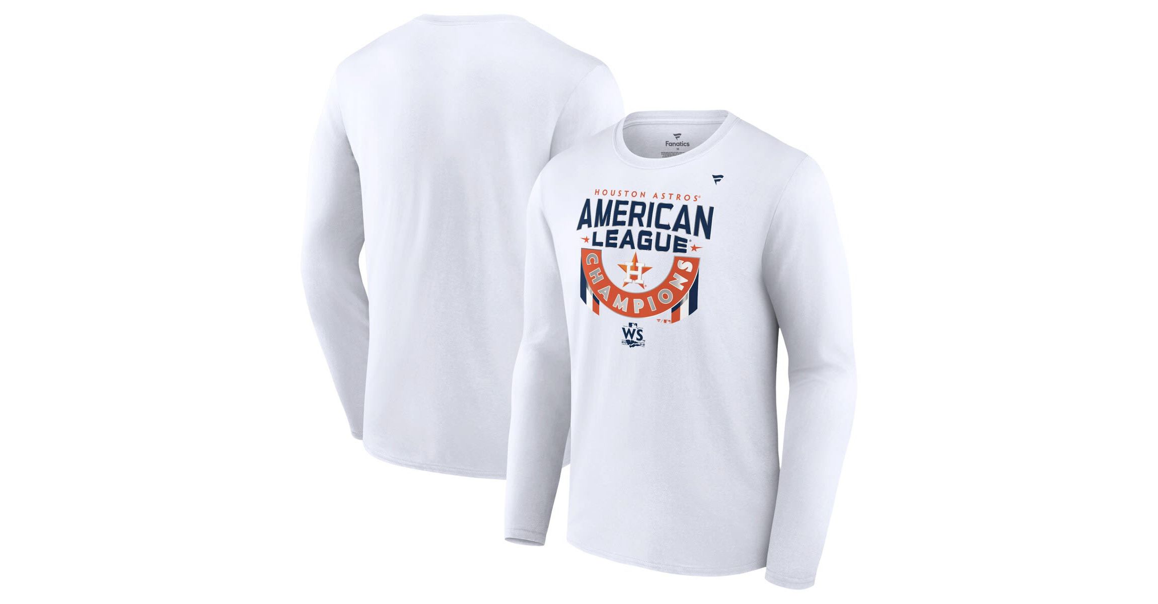 MLB Fanatics Houston Astros 2022 American League s Locker Room Long Sleeve T-Shirt