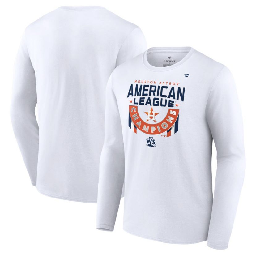 MLB Fanatics Houston Astros 2022 American League s Locker Room Long Sleeve T-Shirt