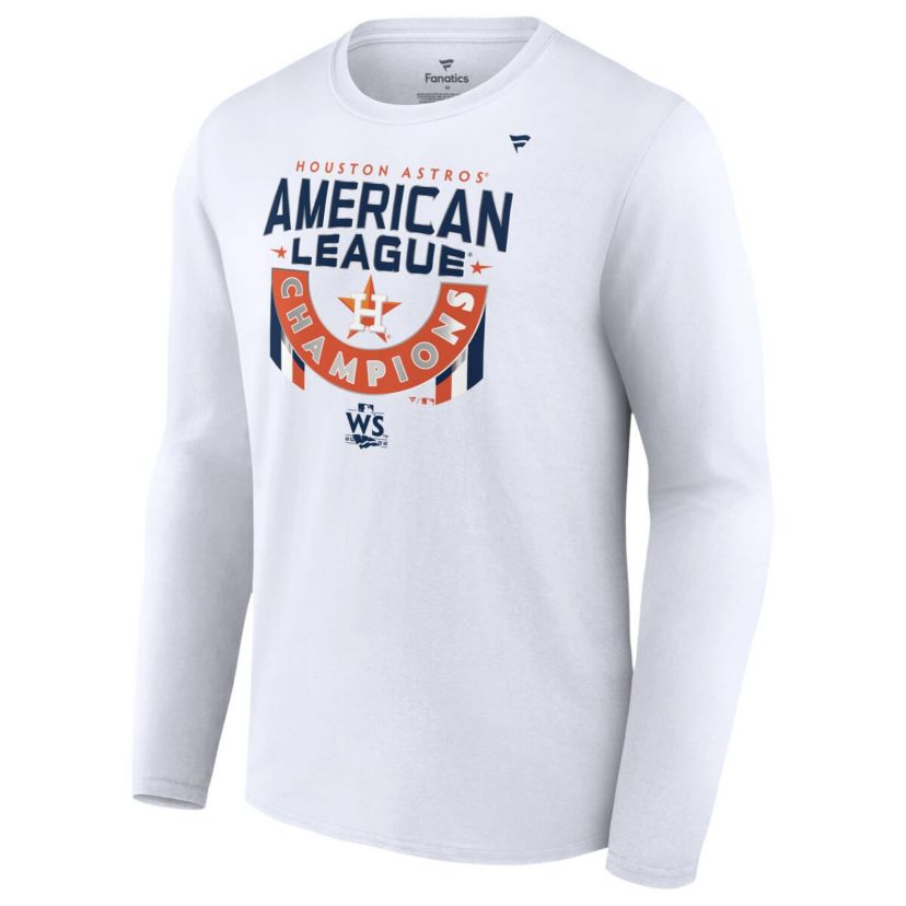 MLB Fanatics Houston Astros 2022 American League s Locker Room Long Sleeve T-Shirt