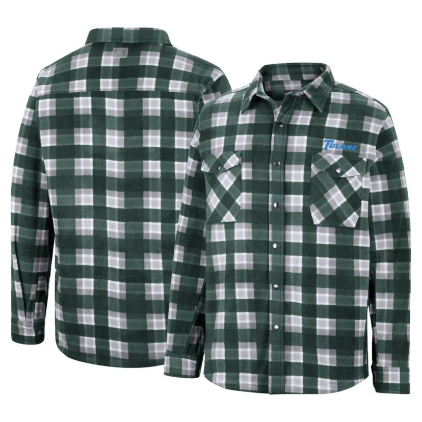 Tulane Green Wave NCAA Tulane Wave Ellis Full-Snap Jacket