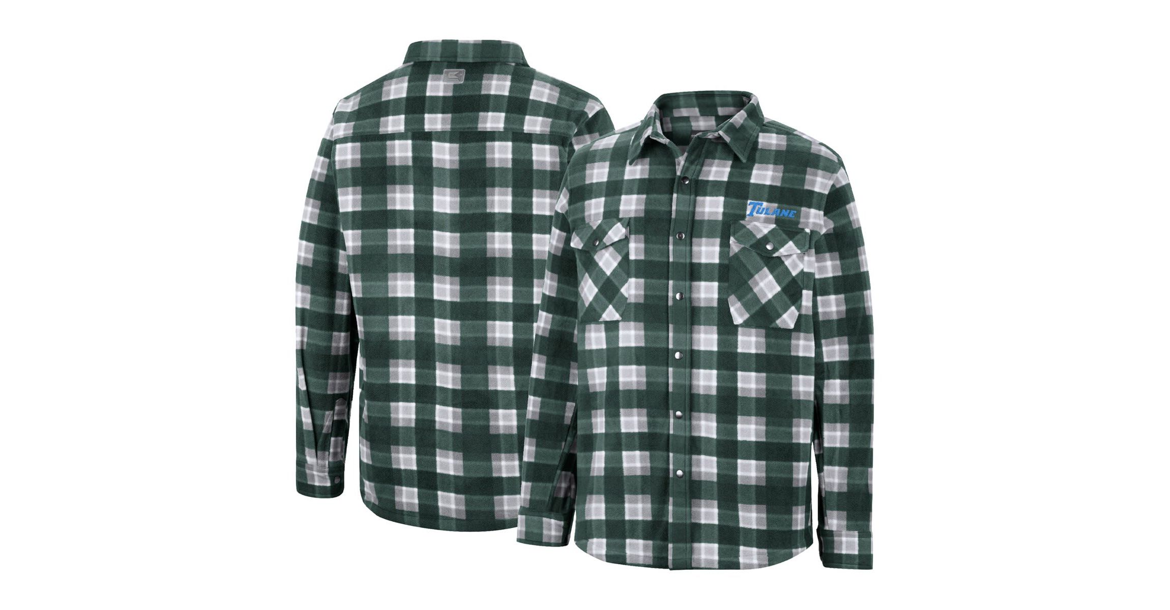 Tulane Green Wave NCAA Tulane Wave Ellis Full-Snap Jacket