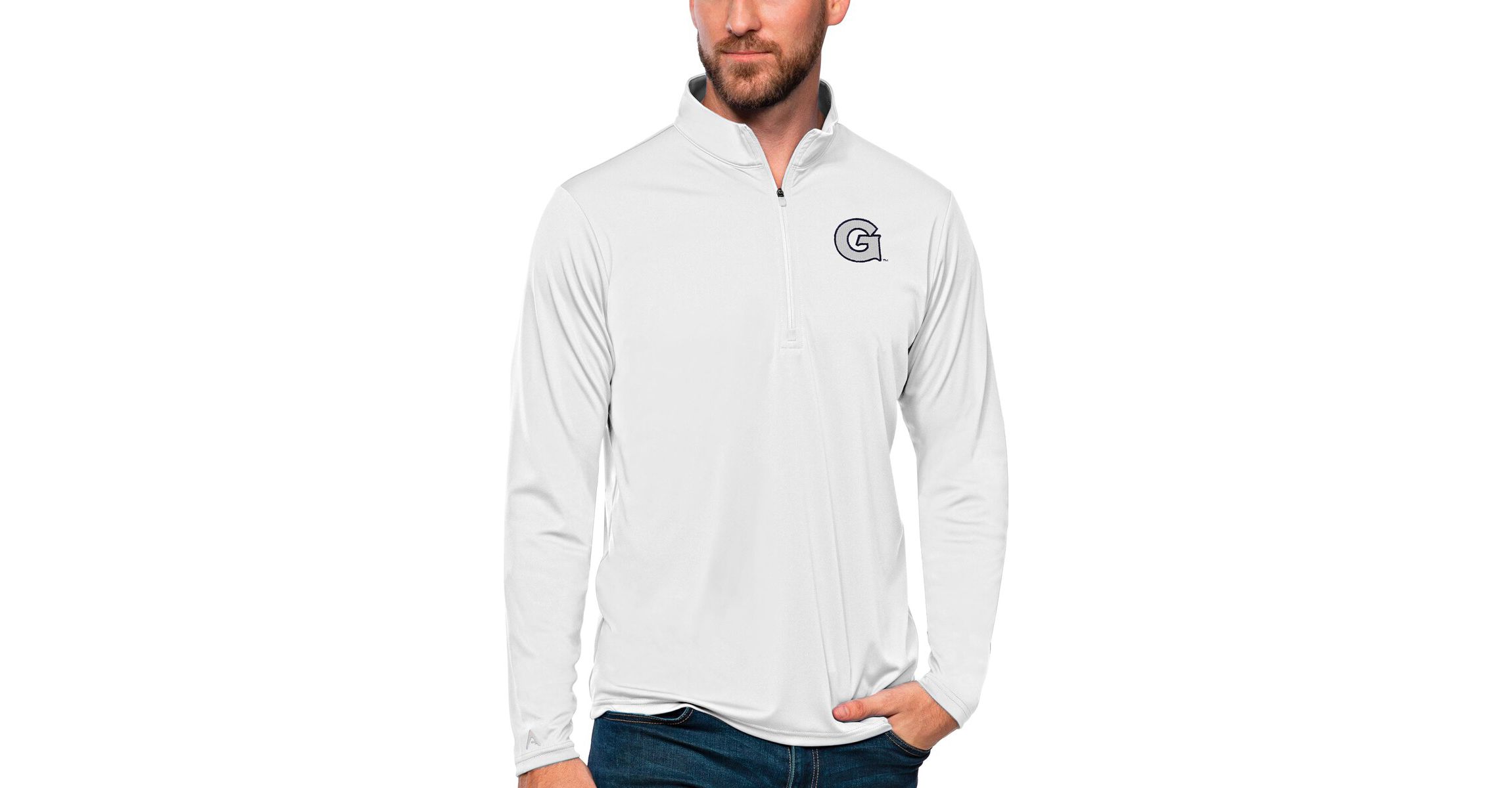 NCAA Georgetown Hoyas Tribute Quarter-Zip Top