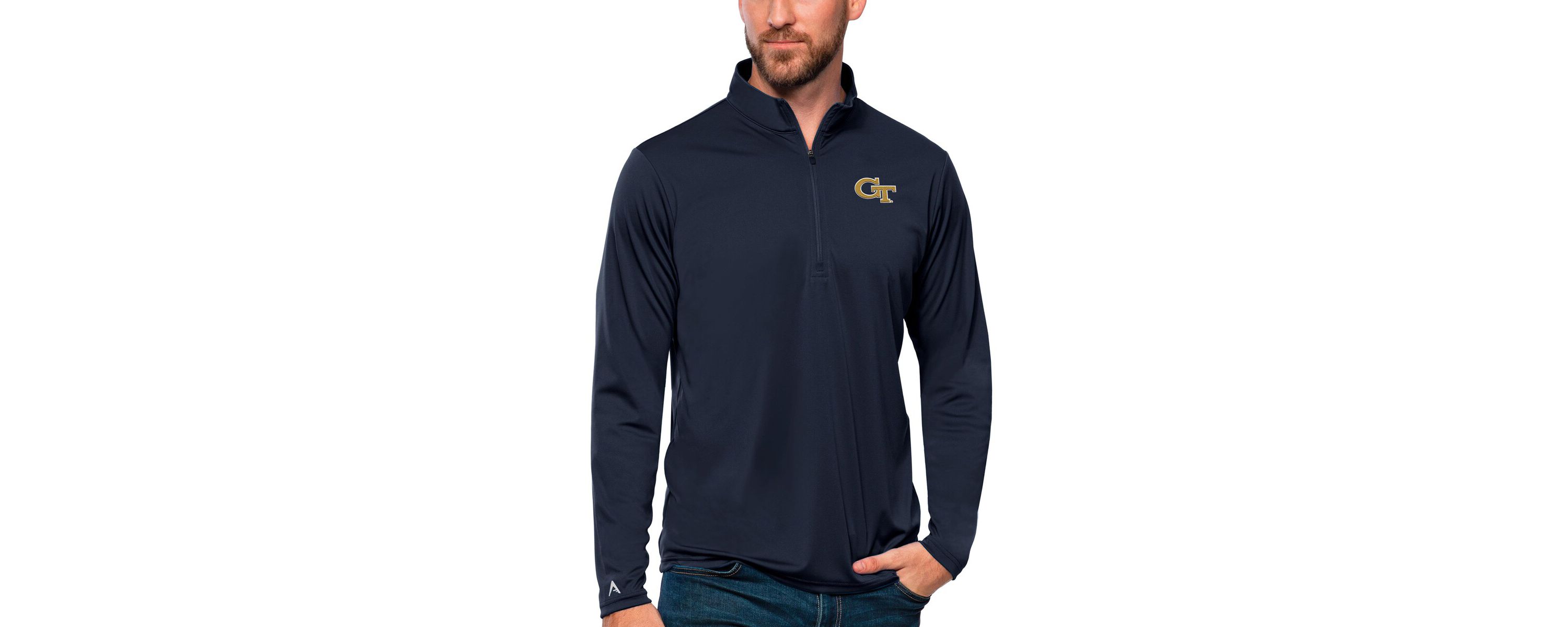 Georgia Tech Yellow Jackets NCAA Georgia Tech Jackets Tribute Quarter-Zip Top