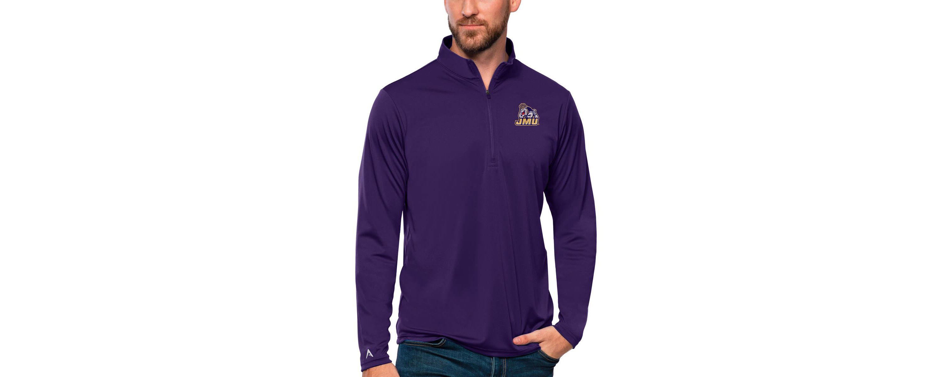 NCAA James Madison Dukes Tribute Quarter-Zip Top
