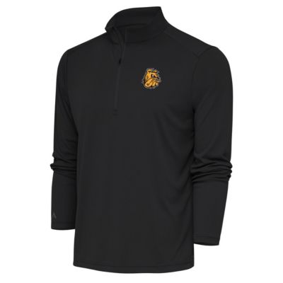 Antigua Men's NCAA Minnesota Duluth Bulldogs Tribute Quarter-Zip Top, Grey, 3XL