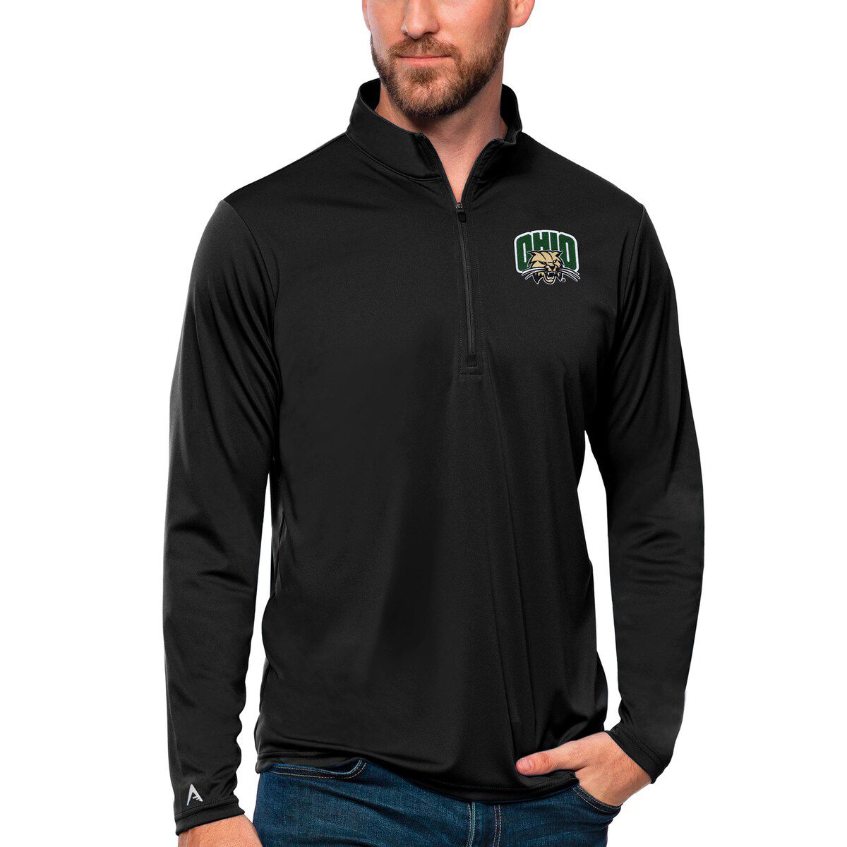 NCAA Ohio Bobcats Tribute Quarter-Zip Top