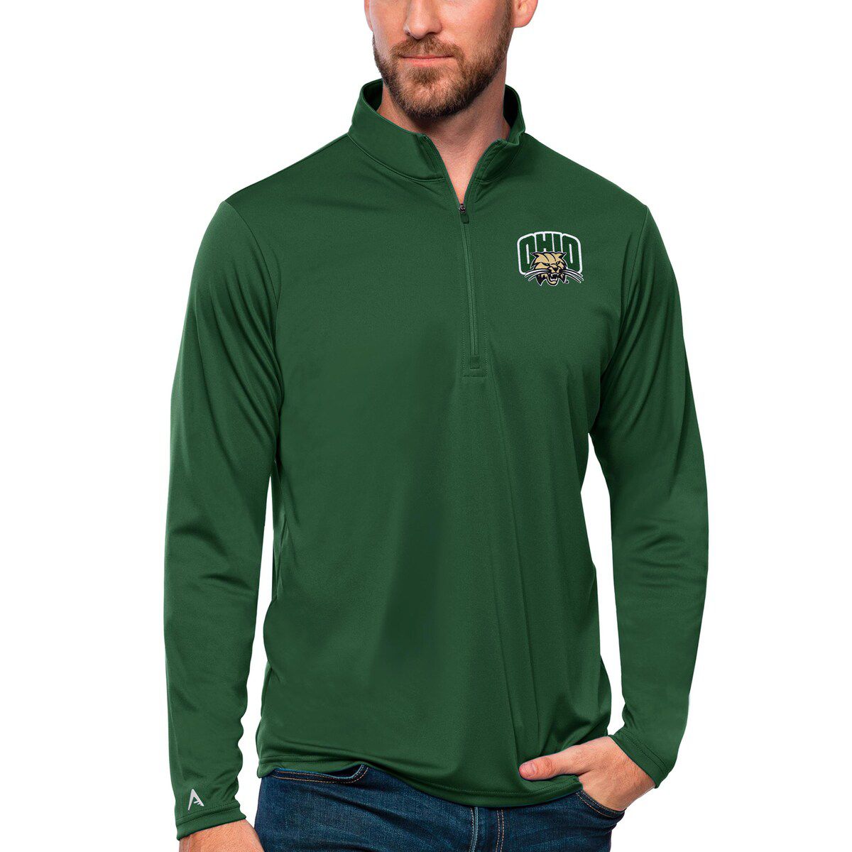 NCAA Ohio Bobcats Tribute Quarter-Zip Top