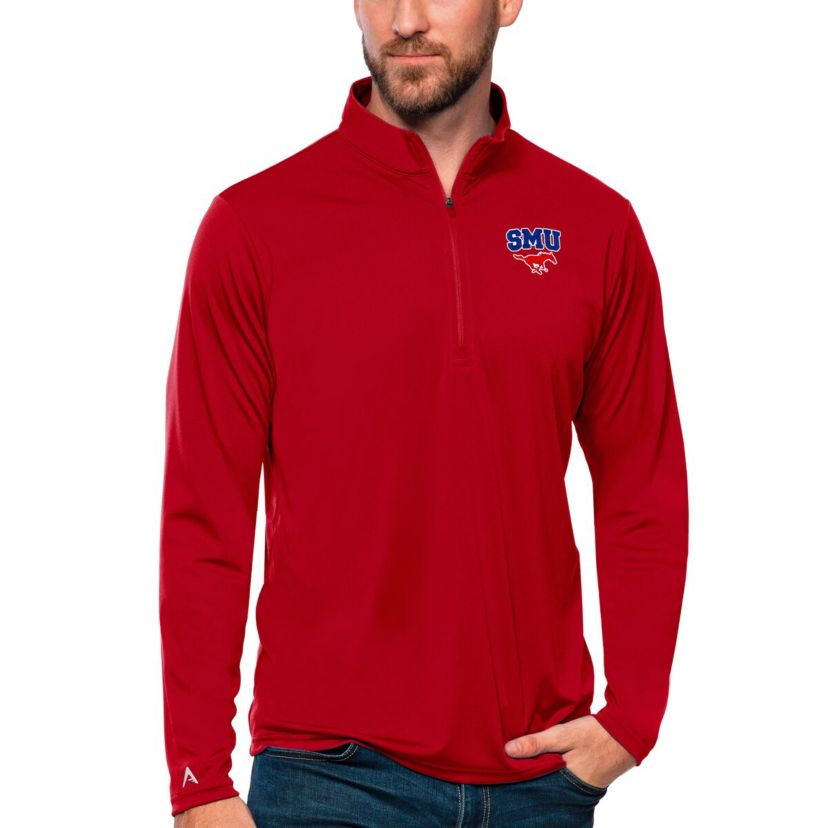 NCAA SMU Mustangs Tribute Quarter-Zip Top