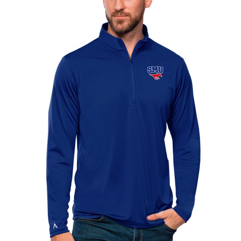 NCAA SMU Mustangs Tribute Quarter-Zip Top