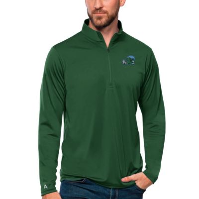 Antigua Men's Tulane Green Wave NCAA Tulane Wave Tribute Quarter-Zip Top, 2XL