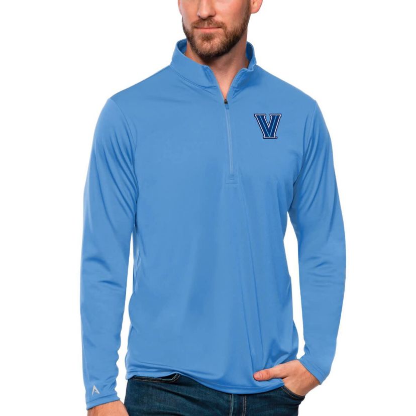 NCAA Light Villanova Wildcats Tribute Quarter-Zip Top