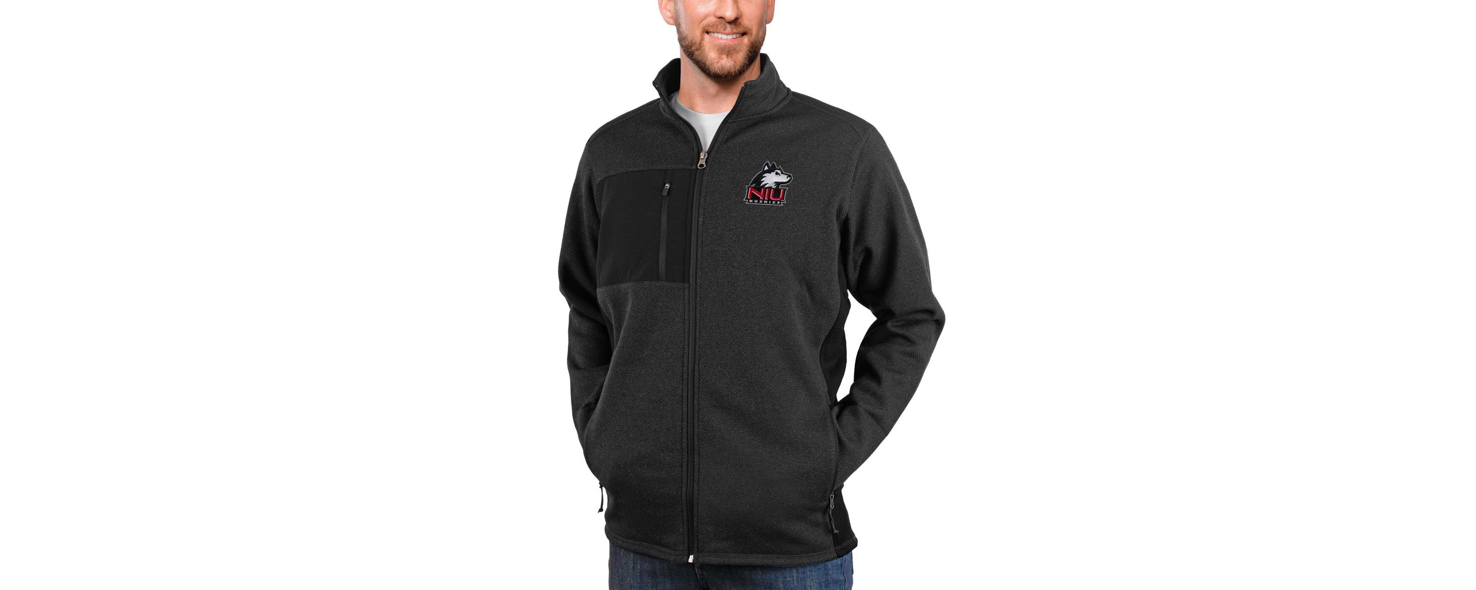 NCAA Heather Northern Illinois Huskies Course Full-Zip Jacket