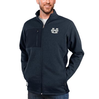 NCAA Heather Utah State Aggies Course Full-Zip Jacket