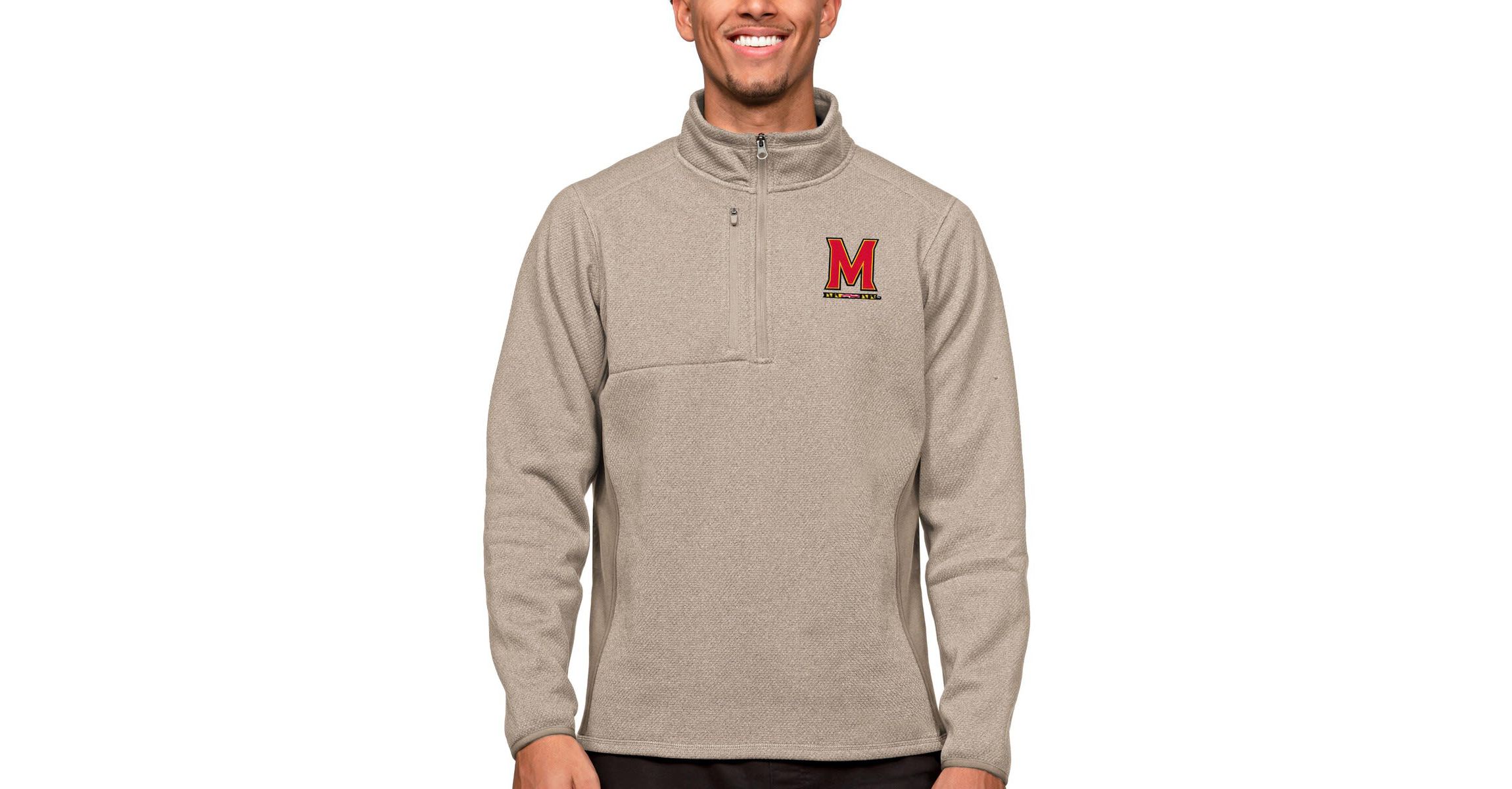 NCAA Maryland Terrapins Course Quarter-Zip Pullover Top