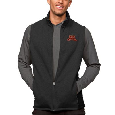 NCAA Heather Minnesota Golden Gophers Course Full-Zip Vest