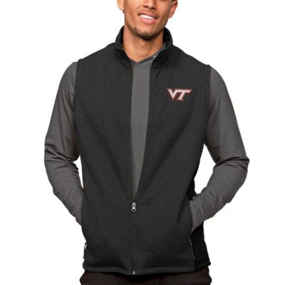 NCAA Heather Virginia Tech Hokies Course Full-Zip Vest