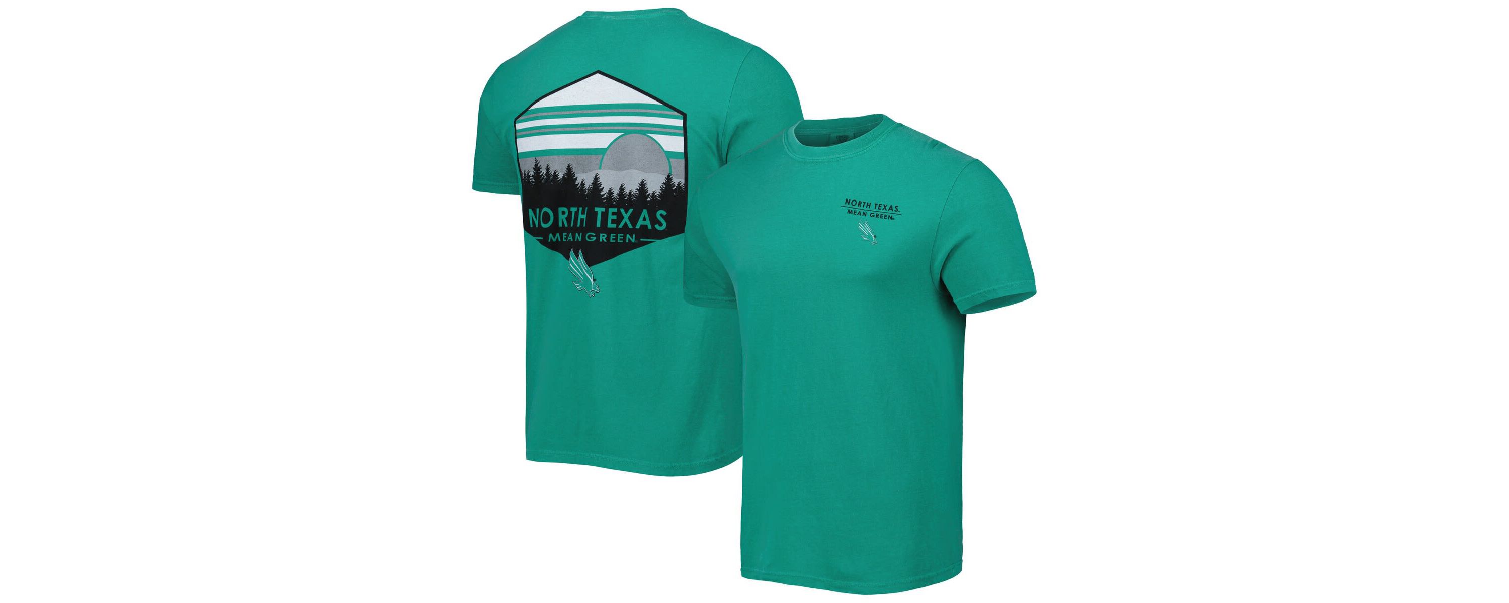 North Texas Mean Green NCAA North Texas Mean Landscape Shield T-Shirt
