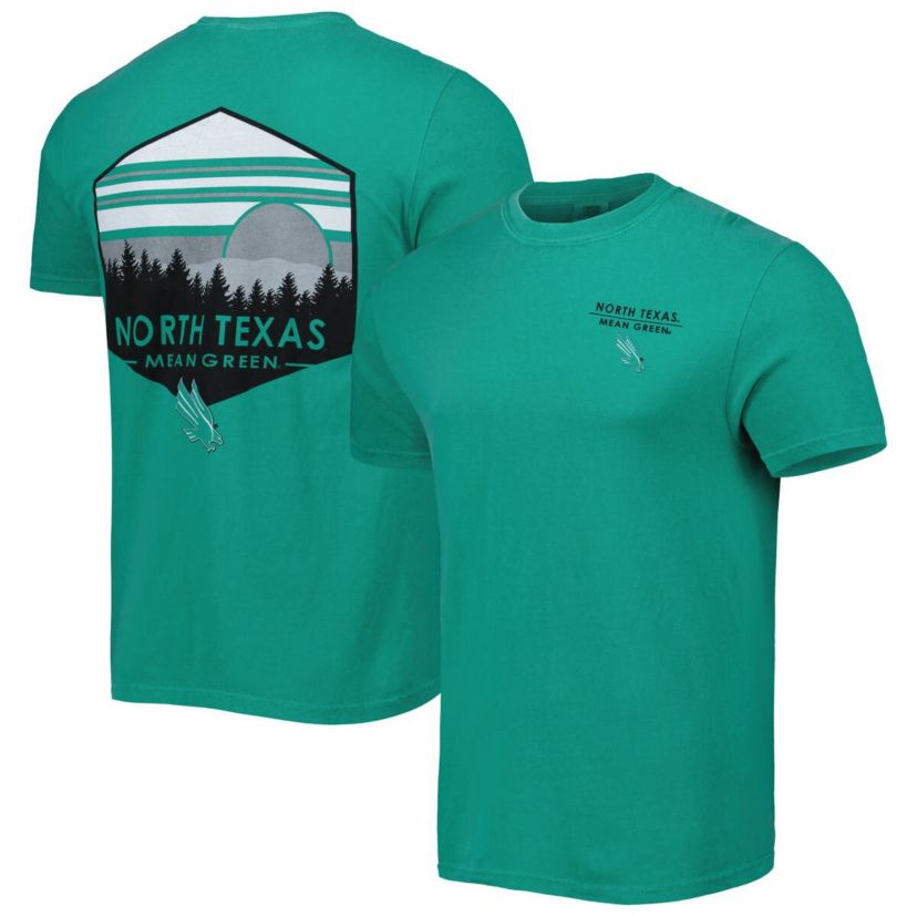 North Texas Mean Green NCAA North Texas Mean Landscape Shield T-Shirt