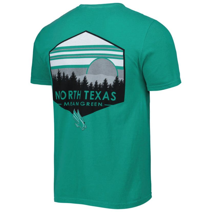 North Texas Mean Green NCAA North Texas Mean Landscape Shield T-Shirt