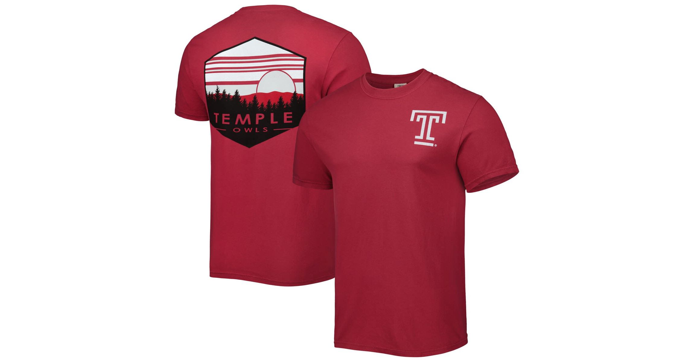 NCAA Temple Owls Landscape Shield T-Shirt