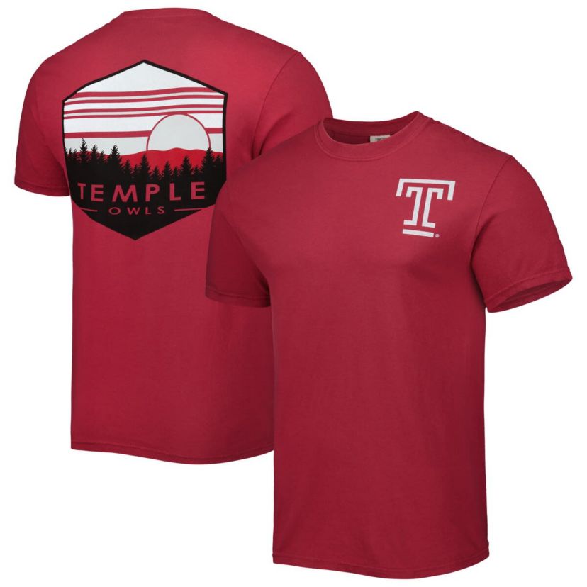 NCAA Temple Owls Landscape Shield T-Shirt