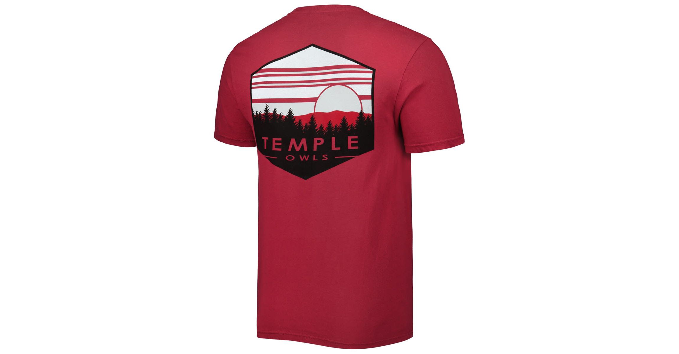 NCAA Temple Owls Landscape Shield T-Shirt