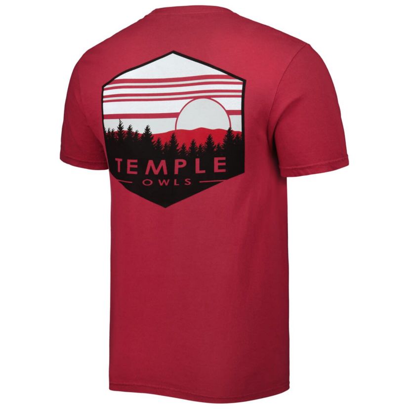 NCAA Temple Owls Landscape Shield T-Shirt