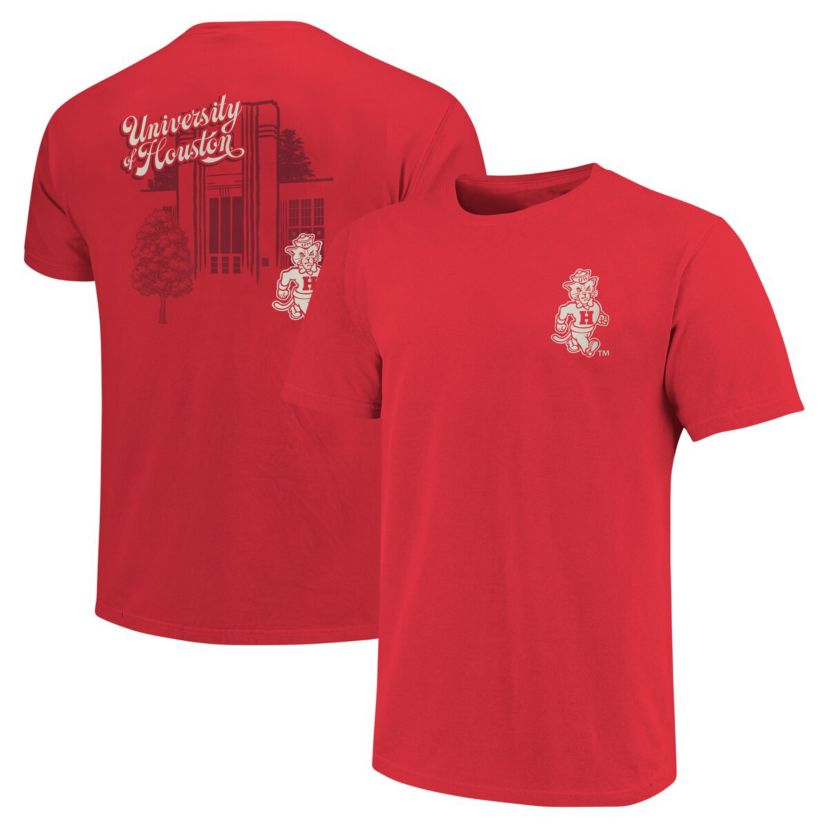 NCAA Houston Cougars Mascot Scenery Premium T-Shirt