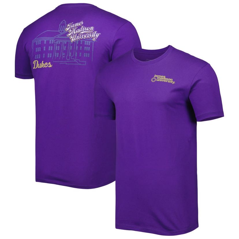 NCAA James Madison Dukes Mascot Scenery Premium T-Shirt