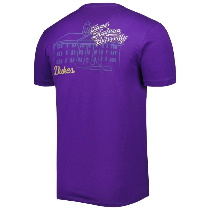 NCAA James Madison Dukes Mascot Scenery Premium T-Shirt