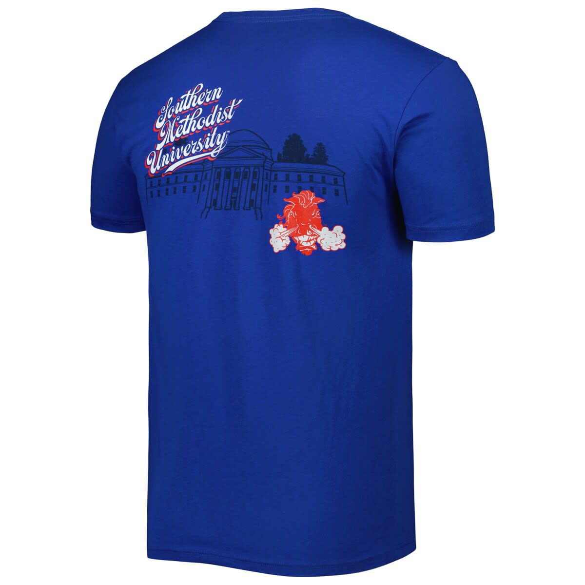 NCAA SMU Mustangs Mascot Scenery Premium T-Shirt