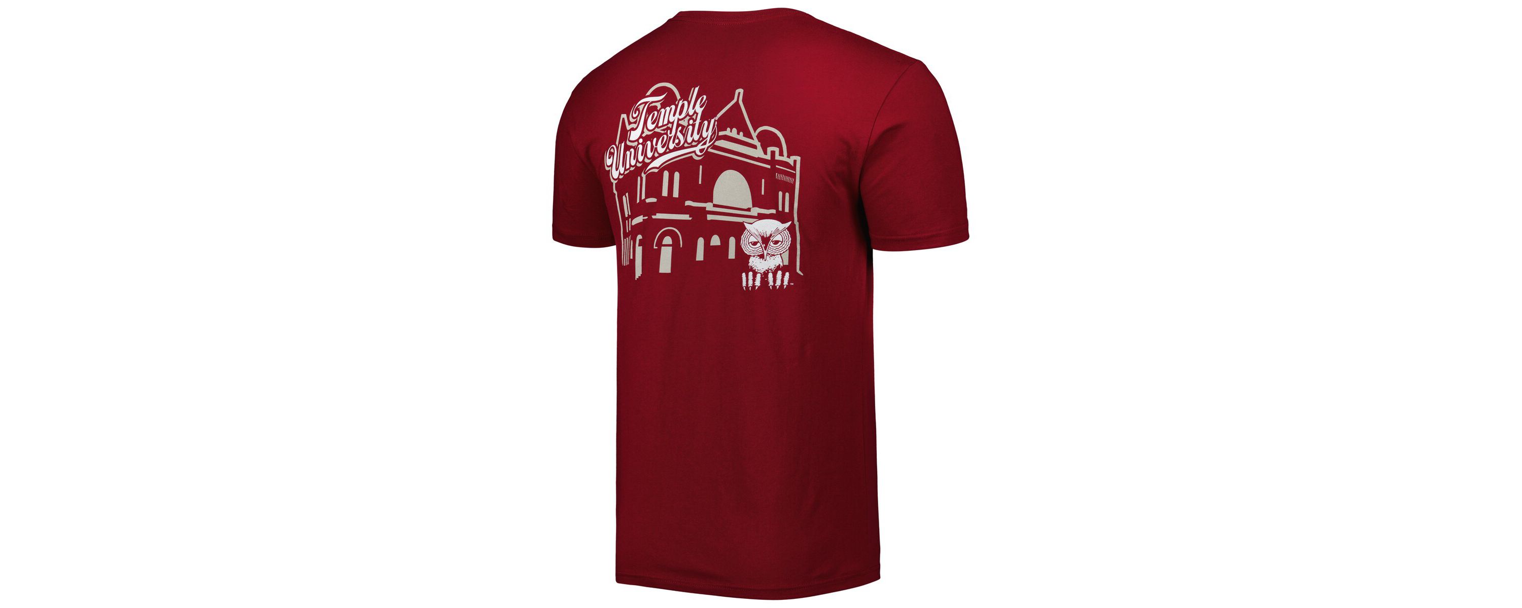 NCAA Cherry Temple Owls Mascot Scenery Premium T-Shirt