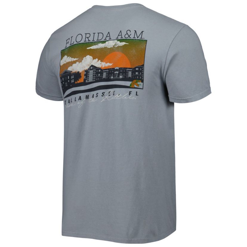 NCAA Florida A&M Rattlers Campus Scenery Comfort Color T-Shirt