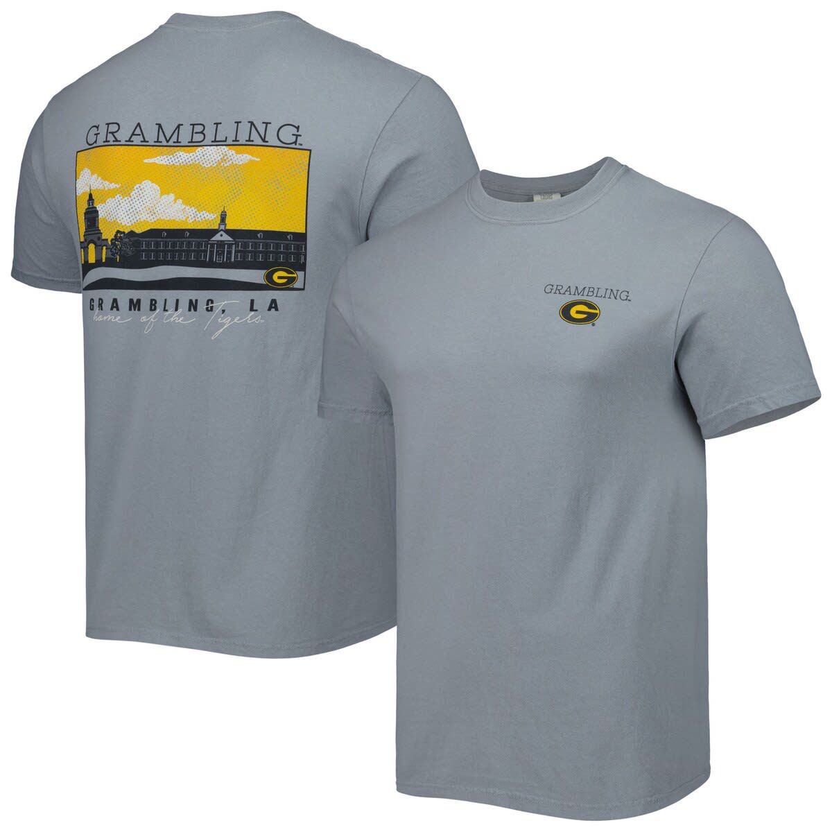 Grambling State Tigers NCAA Grambling Tigers Campus Scenery Comfort Color T-Shirt