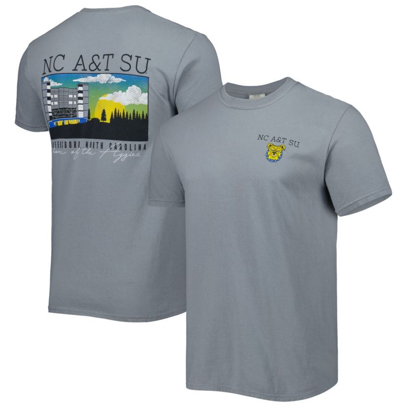 NC A&T Aggies NCAA North Carolina A&T Aggies Campus Scenery Comfort Color T-Shirt