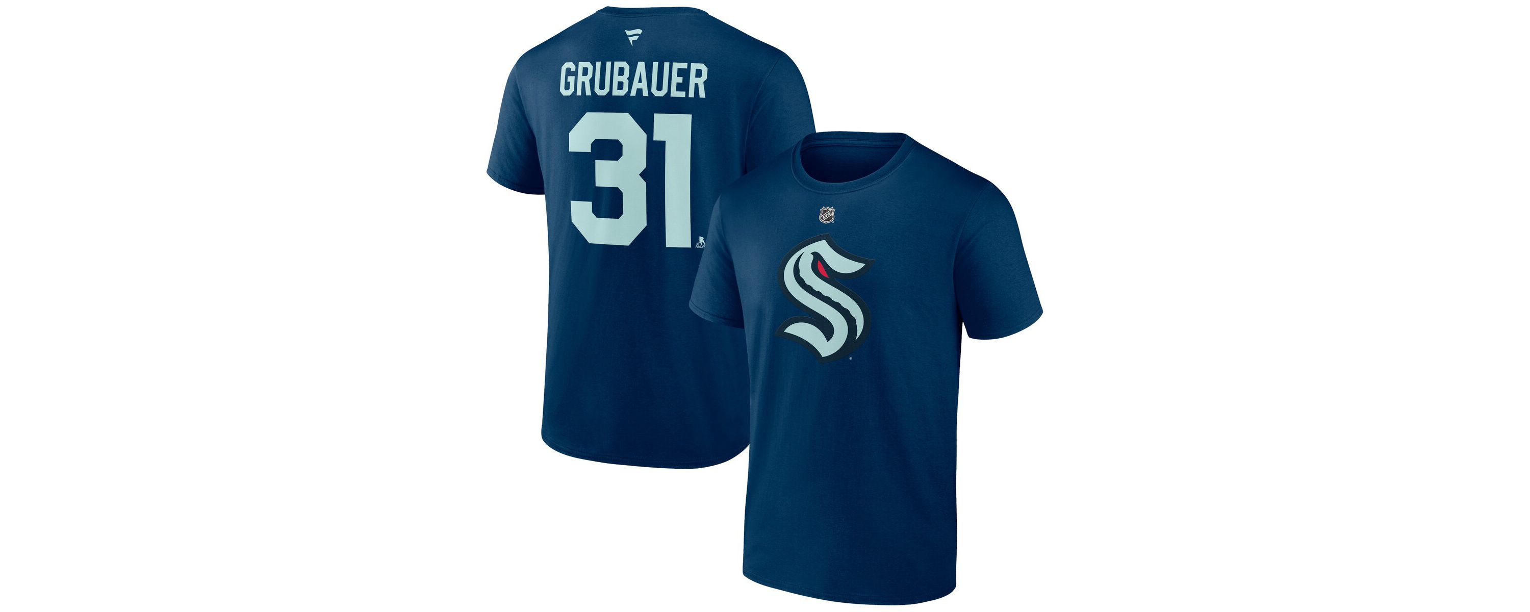 NHL Fanatics Philipp Grubauer Seattle Kraken Special Edition 2.0 Name & Number T-Shirt