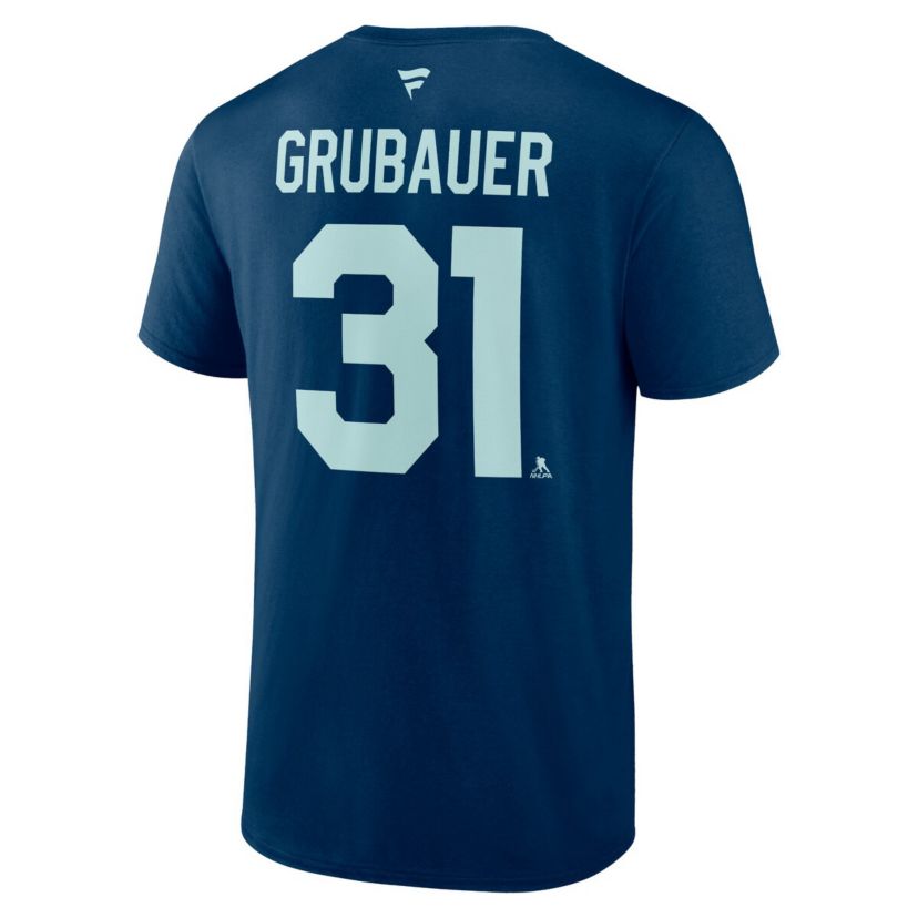 NHL Fanatics Philipp Grubauer Seattle Kraken Special Edition 2.0 Name & Number T-Shirt