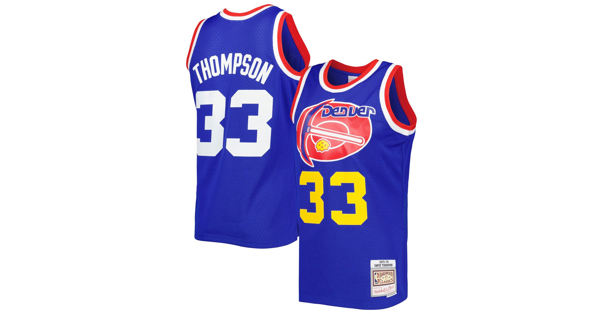 Denver Nuggets NBA David Thompson Hardwood Classics 1975/76 Swingman Jersey