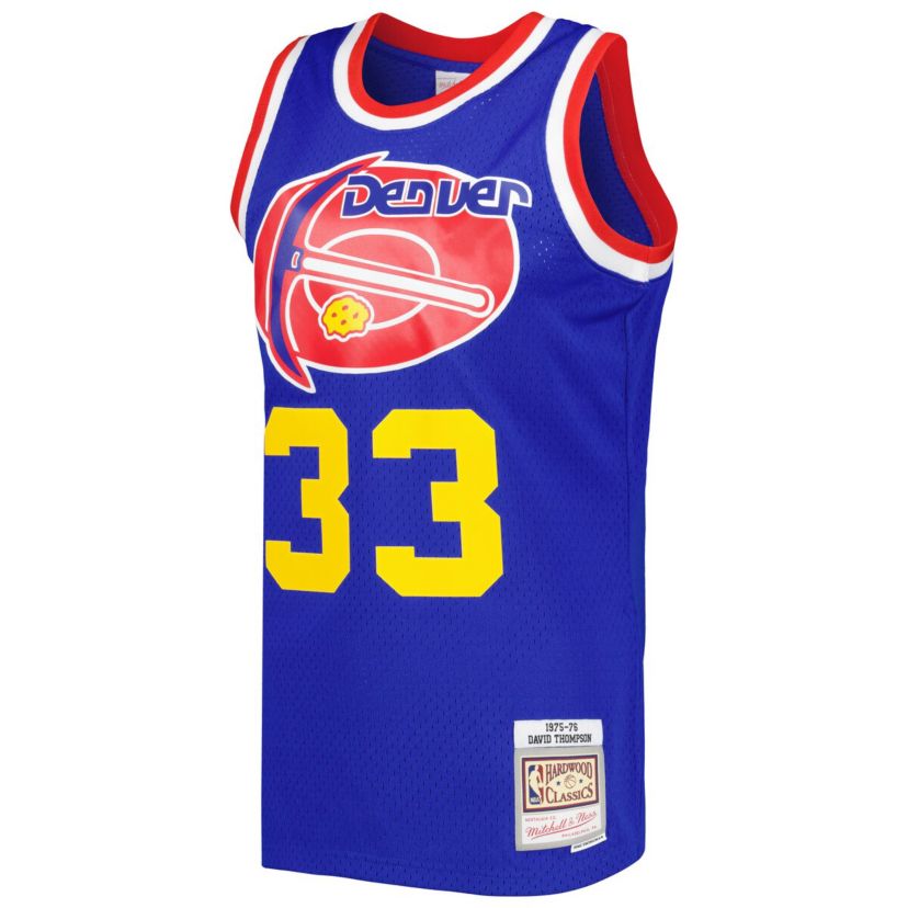 Denver Nuggets NBA David Thompson Hardwood Classics 1975/76 Swingman Jersey