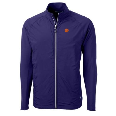 NCAA Clemson Tigers Adapt Eco Knit Hybrid Recycled Full-Zip Jacket