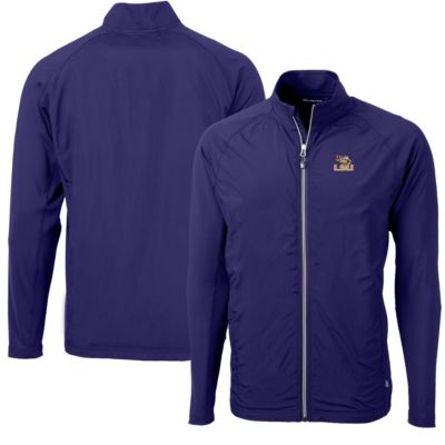 NCAA LSU Tigers Adapt Eco Knit Hybrid Recycled Full-Zip Jacket