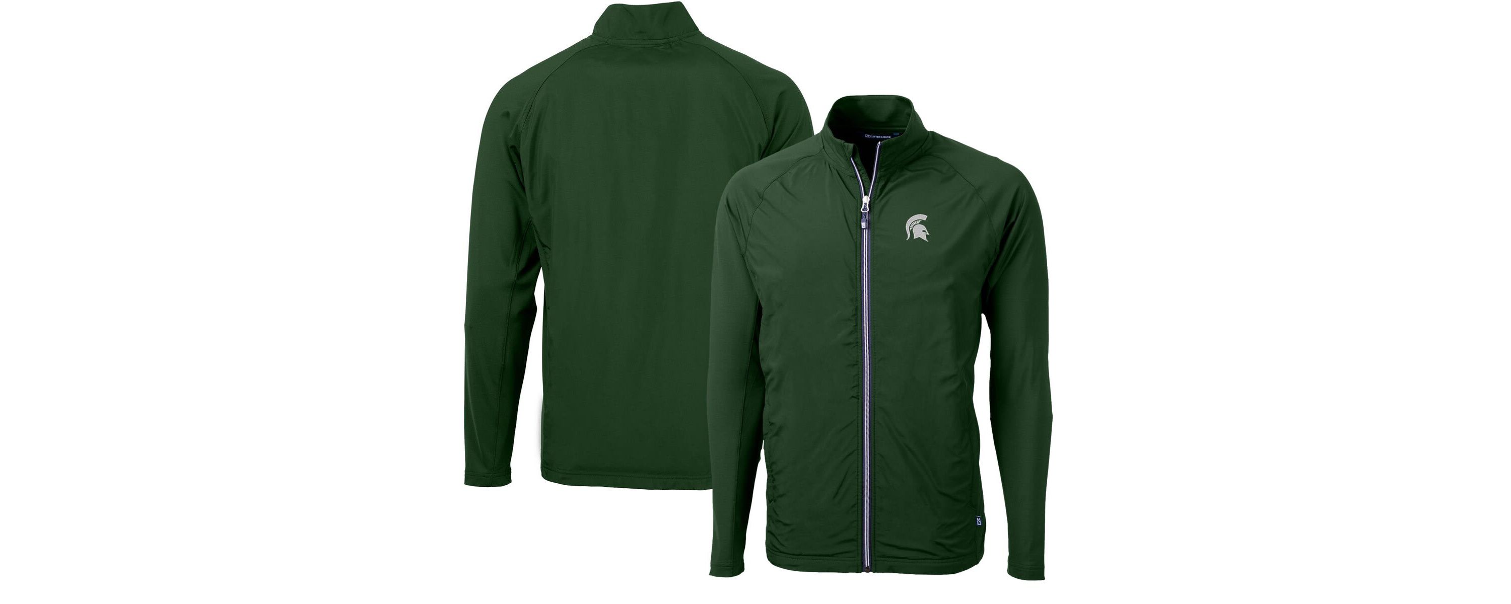 NCAA Michigan State Spartans Adapt Eco Knit Hybrid Recycled Full-Zip Jacket