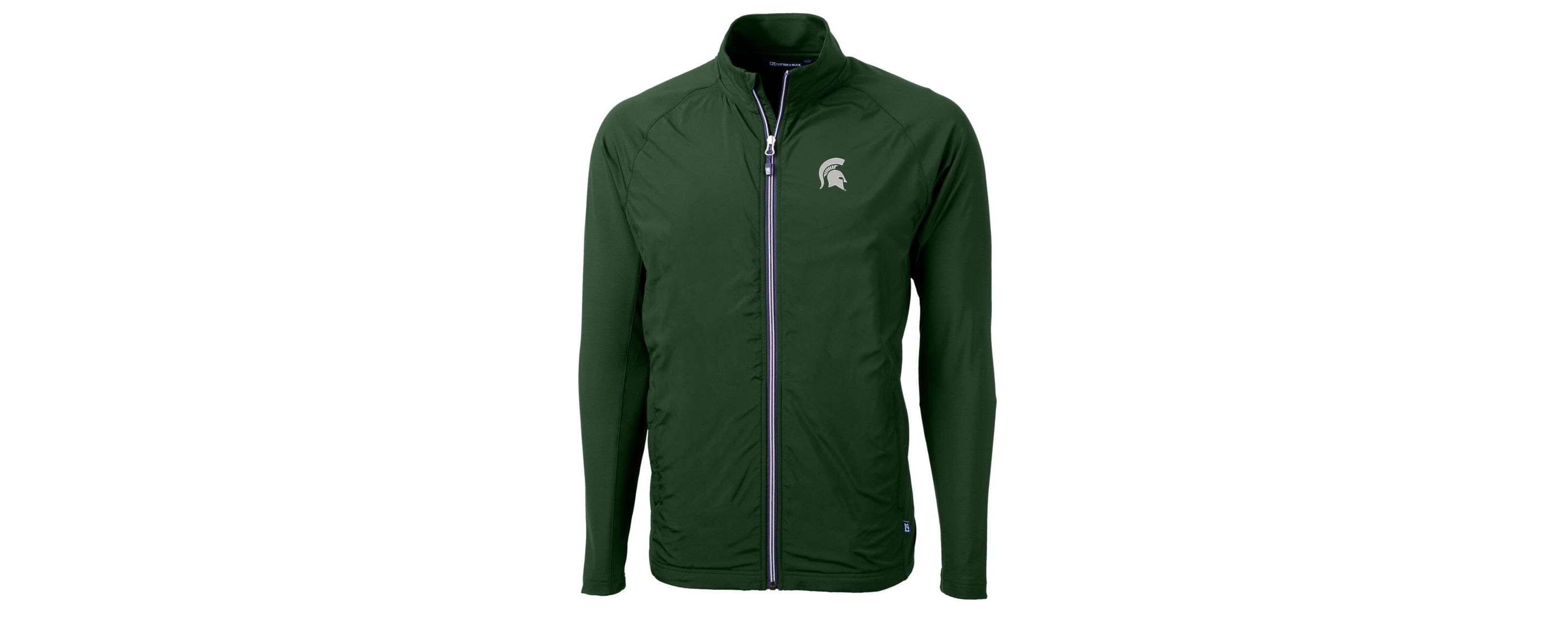 NCAA Michigan State Spartans Adapt Eco Knit Hybrid Recycled Full-Zip Jacket