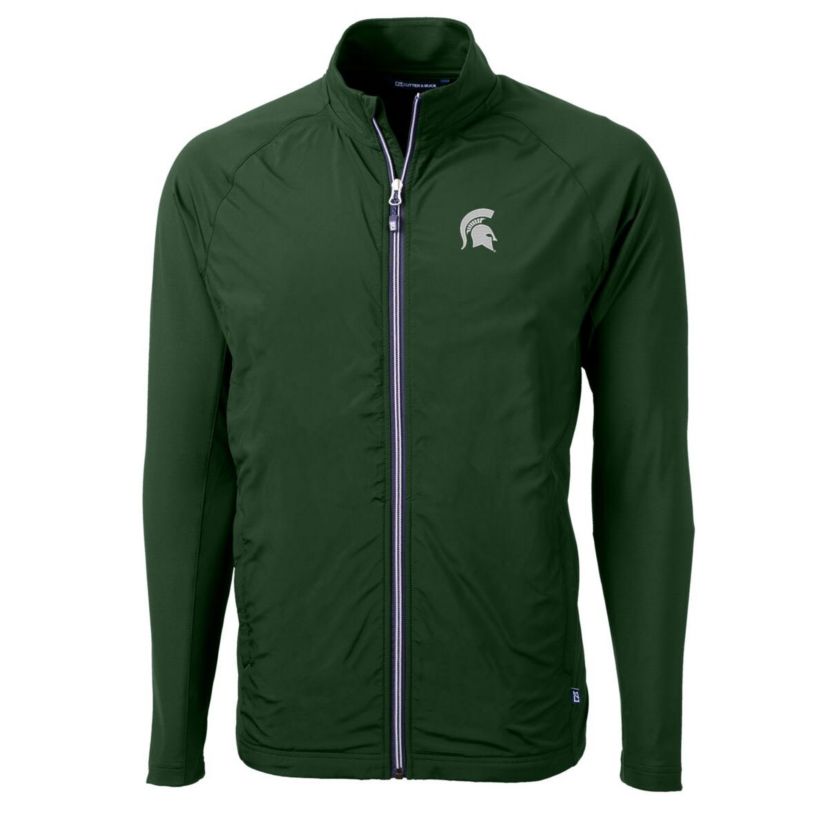 NCAA Michigan State Spartans Adapt Eco Knit Hybrid Recycled Full-Zip Jacket