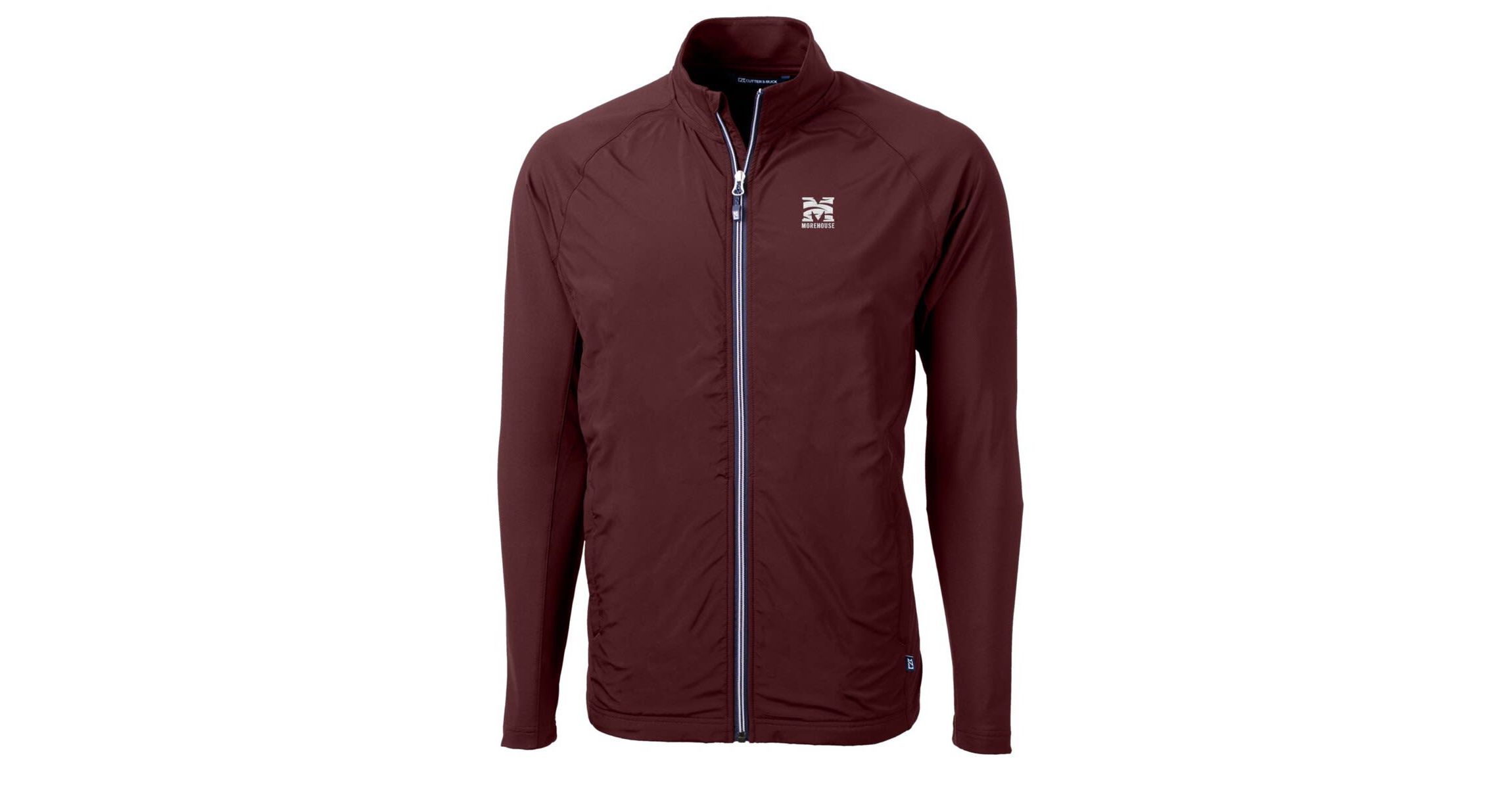 Morehouse Maroon Tigers NCAA Morehouse Tigers Adapt Eco Knit Hybrid Recycled Full-Zip Jacket
