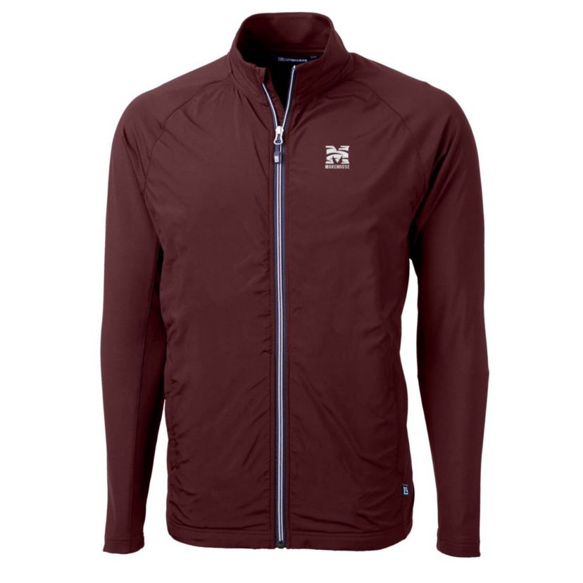 Morehouse Maroon Tigers NCAA Morehouse Tigers Adapt Eco Knit Hybrid Recycled Full-Zip Jacket