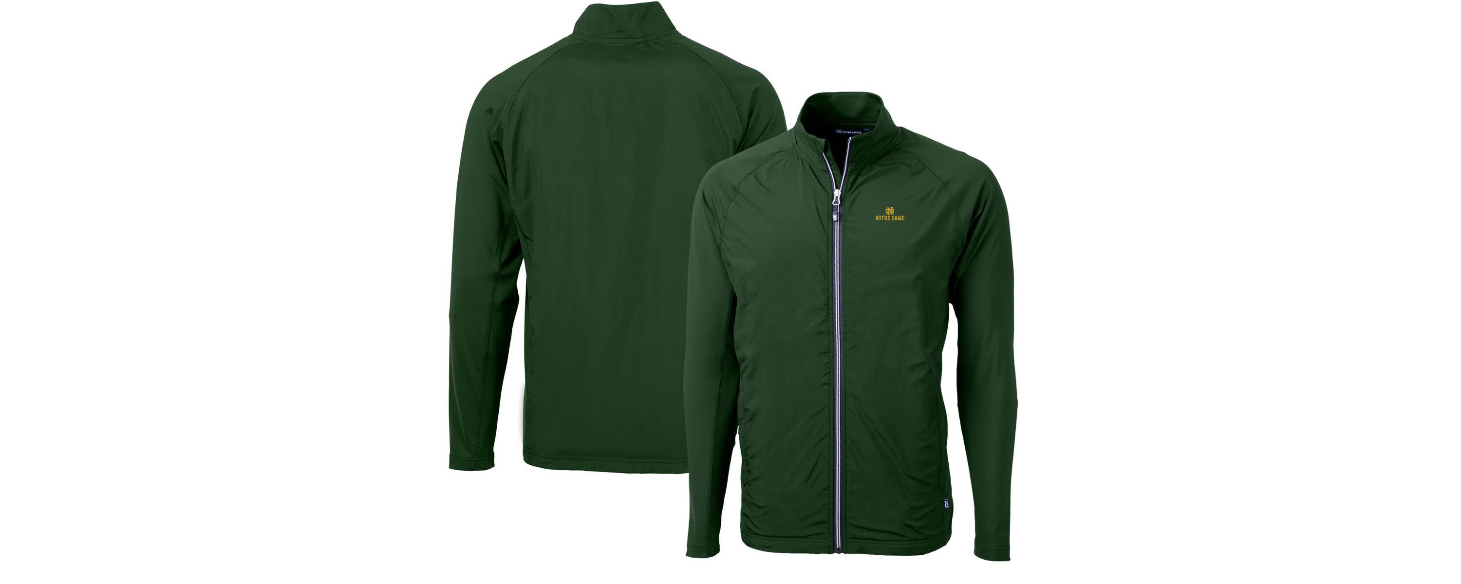 NCAA Notre Dame Fighting Irish Adapt Eco Knit Hybrid Recycled Full-Zip Jacket
