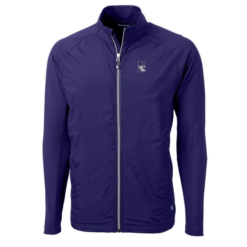 NCAA Northwestern Wildcats Adapt Eco Knit Hybrid Recycled Full-Zip Jacket