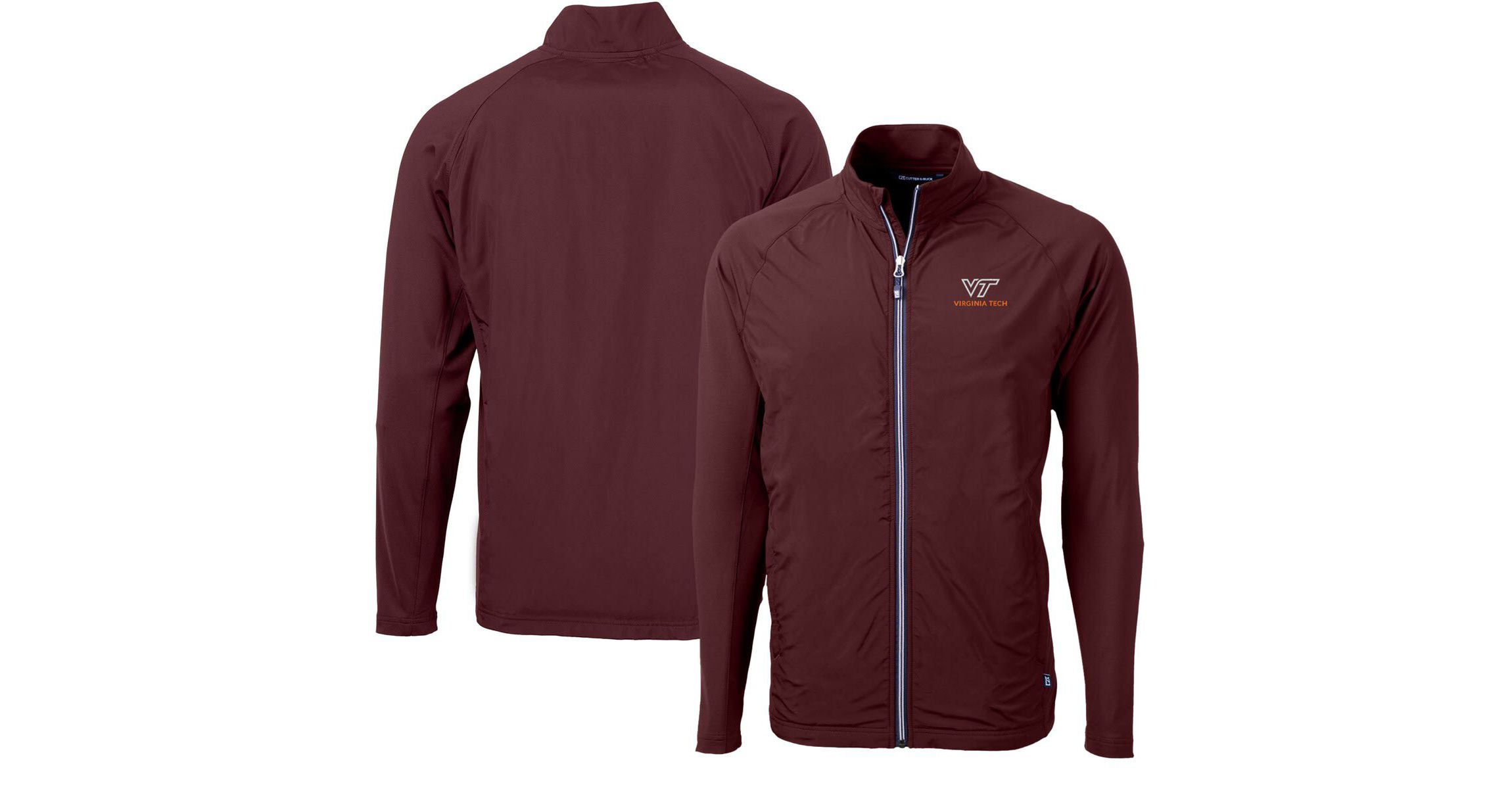 NCAA Virginia Tech Hokies Adapt Eco Knit Hybrid Recycled Full-Zip Jacket