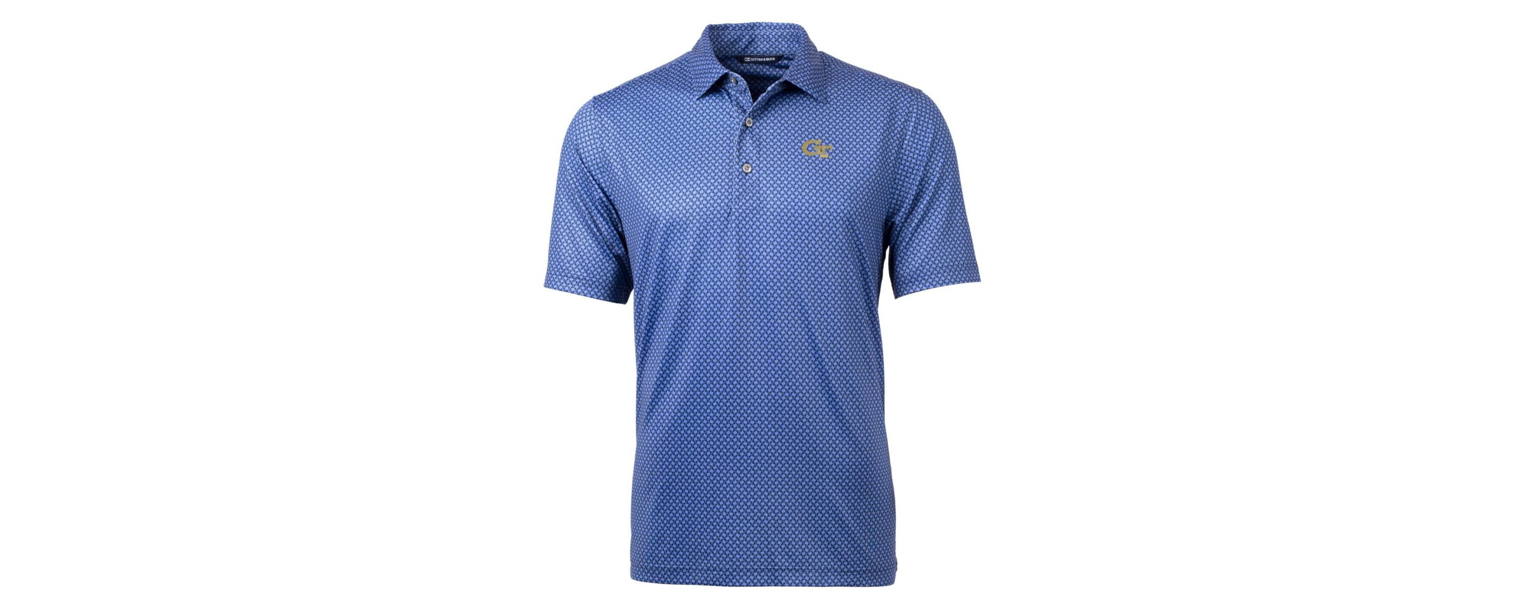 Georgia Tech Yellow Jackets NCAA Georgia Tech Jackets Pike Banner Print Polo